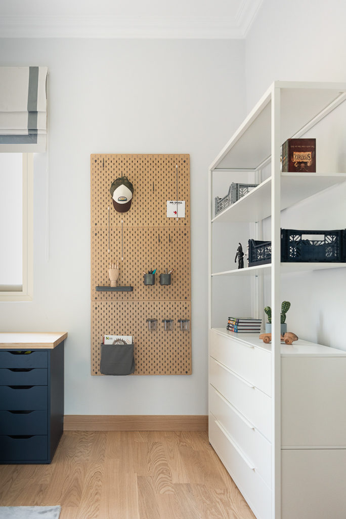 Ikea Shelving and pin boards