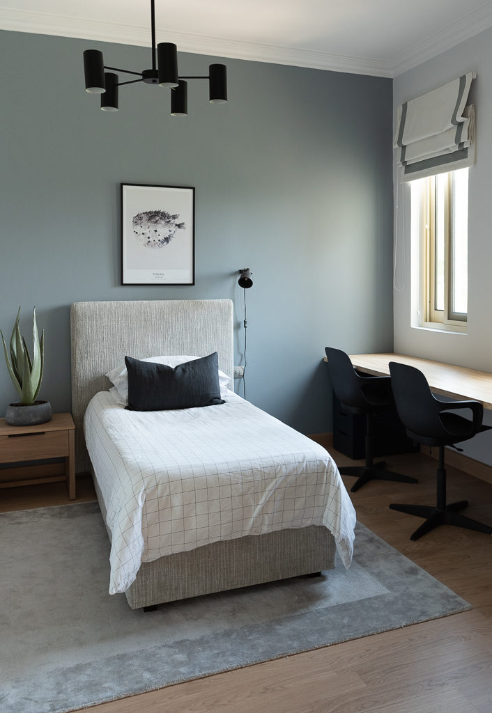 Shared boys room work space